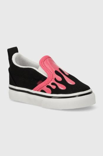 Dětské tenisky Vans TD Slip-On V černá barva