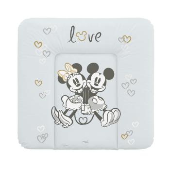 CEBA Podložka prebaľovacia mäkká na komodu 75x72 Disney Minnie & Mickey Grey