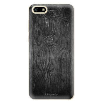 Odolné silikonové pouzdro iSaprio - Black Wood 13 - Huawei Y5 2018