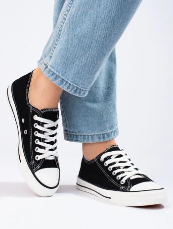 Trendy adidași femei negre fără toc