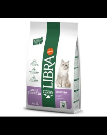 LIBRA Cat Adult Sterilized hrana pisici dupa castrare 10kg cu pui