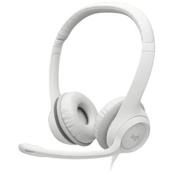 Logitech USB Headset H390 bílý (981-001286)