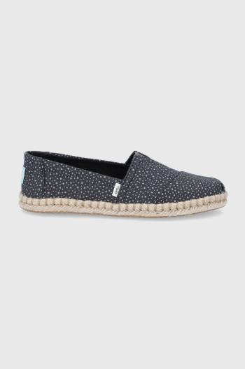 Espadrilky Toms Sunspots Crossweave černá barva