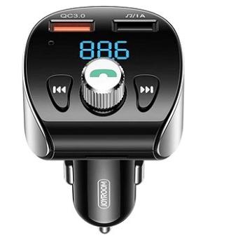 Joyroom FM Transmitter autonabíječka 2x USB QC 18W 3A, černá (JOY07442)