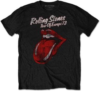 The Rolling Stones Tričko 73 Tour Unisex Black 2XL