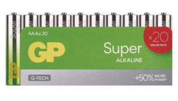 EMOS Alkalická baterie GP Super AAA (LR03), 20ks B0110L