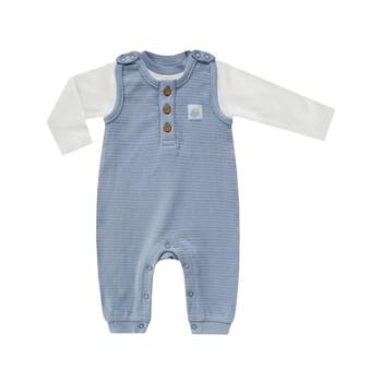 JACKY NORDIC Romper set BOY dove blue/offwhite