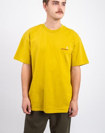 Tričko Carhartt WIP S/S American Script T-Shirt Golden Olive