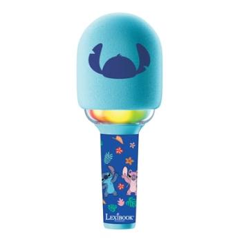 LEXIBOOK iParty Bluetooth® bezdrátový karaoke mikrofon Stitch se zvukovými a světelnými efekty