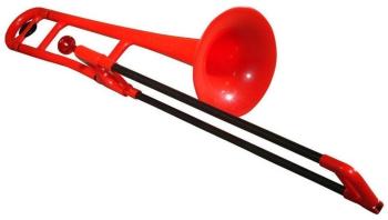 pBone 700638 Plastový trombon Red