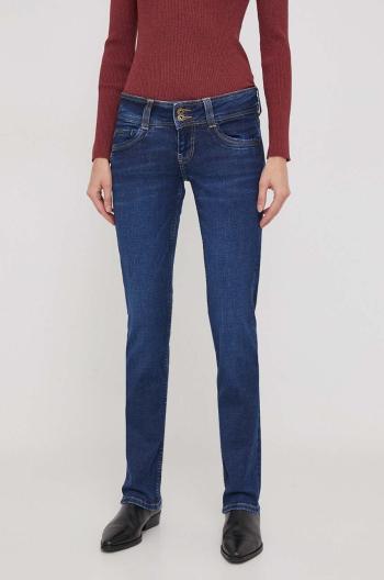 Džíny Pepe Jeans SLIM JEANS LW dámské, tmavomodrá barva, PL204588XW52