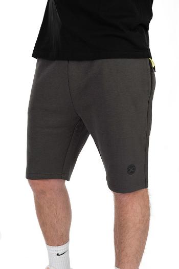 Matrix kraťasy black edition jogger shorts dark grey lime - s