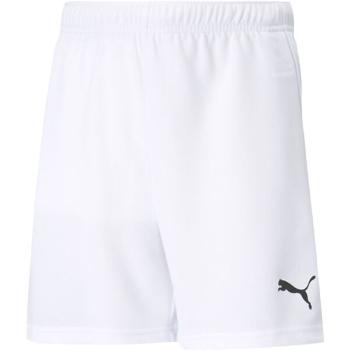 Puma TEAMRISE SHORTS Juniorské šortky, bílá, velikost