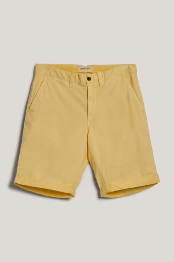 ŠORTKY GANT WASHED COTTON CHINO SHORTS LEMONADE YELLOW