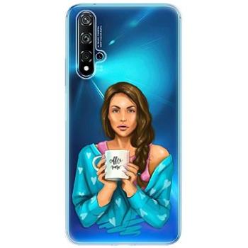 iSaprio Coffe Now - Brunette pro Huawei Nova 5T (cofnobru-TPU3-Nov5T)