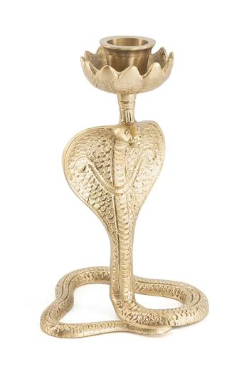 Dekoračný svietnik Doing Goods žltá farba