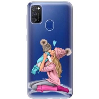 iSaprio Kissing Mom - Blond and Boy pro Samsung Galaxy M21 (kmbloboy-TPU3_M21)