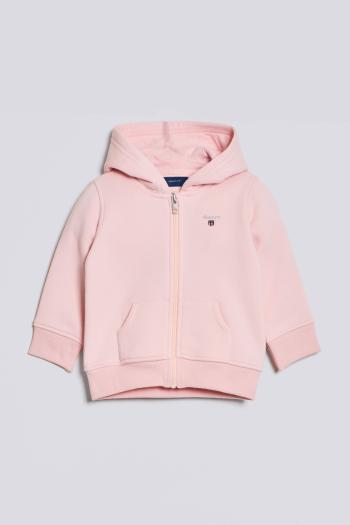 MIKINA GANT ORIGINAL ZIP HOODIE CRYSTAL PINK