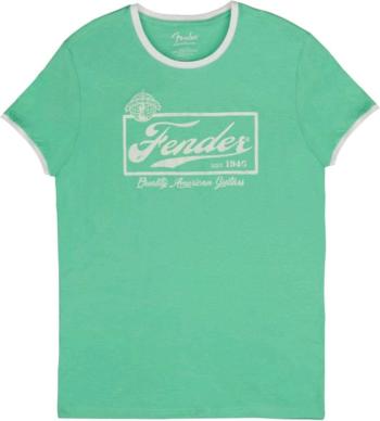 Fender Tričko Beer Label Ringer Sea Foam Green/White 2XL