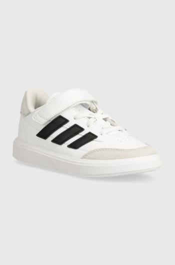 Dětské sneakers boty adidas COURTBLOCK EL C bílá barva, ID6506