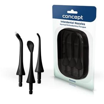 CONCEPT ZK0008 Náhradní hlavice k dentální sprše PERFECT SMILE ZK402x, ZK4030, black, set 3 ks (zk0008)