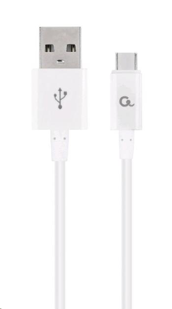 Kabel CABLEXPERT CC-USB2P-AMmBM-1M-W USB 2.0 AM na MicroUSB kabel (AM/BM), 1m, bílý