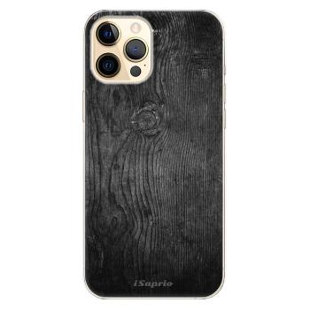 Odolné silikonové pouzdro iSaprio - Black Wood 13 - iPhone 12 Pro Max