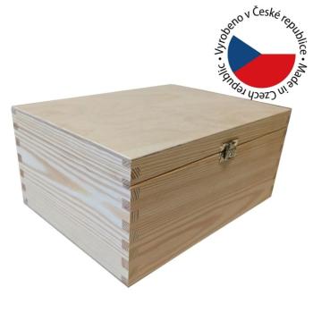 91431 Dřevěný organizační box, 28 x 13 x 21 cm