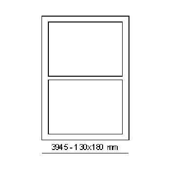 Samolepicí etikety 180 x 130 mm, 2 etikety, A4, 100 listů