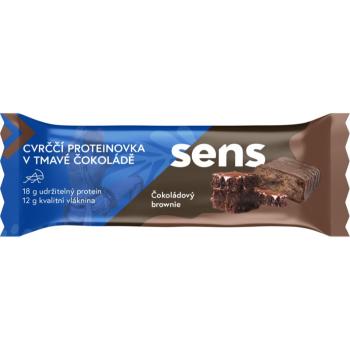 SENS Cvrččí Proteinovka v tmavé čokoládě proteinová tyčinka příchuť Chocolate Brownie 60 g