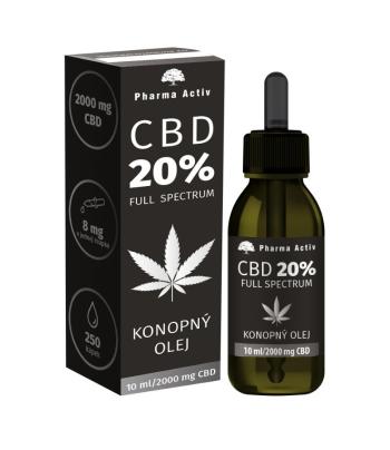 Pharma Activ CBD 20% Full Spectrum Konopný olej 2000 mg 10 ml