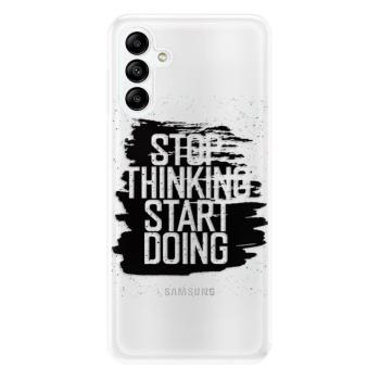 Odolné silikonové pouzdro iSaprio - Start Doing - black - Samsung Galaxy A04s