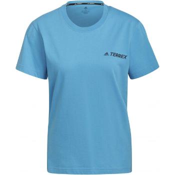 adidas TERREX TEE Dámské outdoorové tričko, modrá, velikost