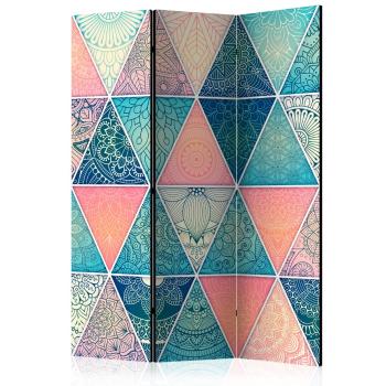 Paraván Oriental Triangles Dekorhome 135x172 cm (3-dílný)