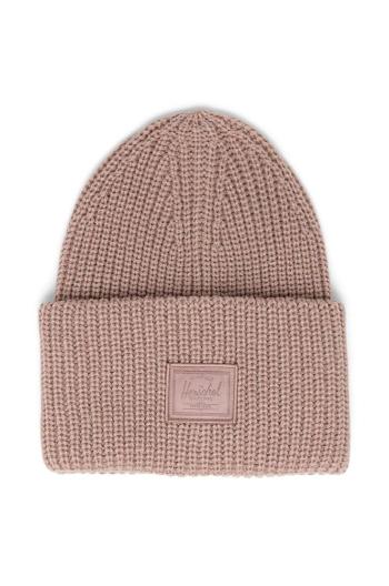 Čepice Herschel Juneau Beanie růžová barva, z husté pleteniny