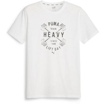 Puma GRAPHIC TEE Pánské triko, bílá, velikost