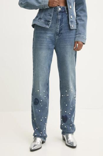 Džíny Moschino Jeans dámské, high waist, A0312 8721