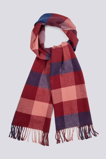 ŠÁLA GANT D2. MULTI CHECK SCARF ROSEWATER