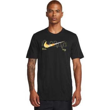 Nike DRI-FIT Férfi póló futáshoz, fekete, méret XXL