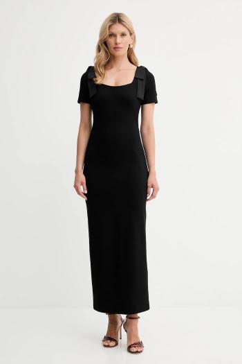 Šaty Twinset čierna farba, maxi, priliehavé, 252AP2106