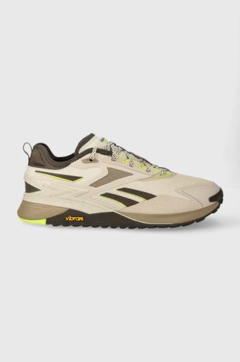 Tréninkové boty Reebok Nano X3 Adventure béžová barva