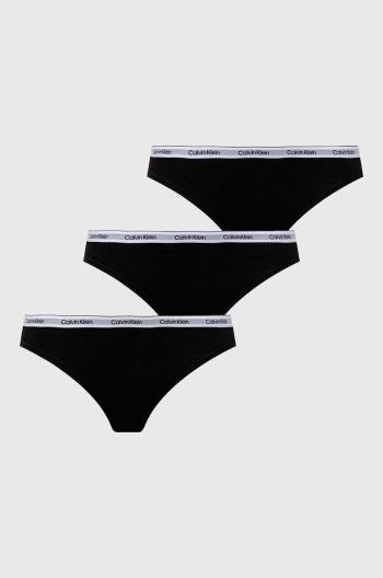 Kalhotky Calvin Klein Underwear 3-pack černá barva, 000QD5207E