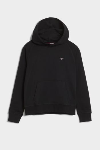 MIKINA GANT SHIELD HOODIE BLACK