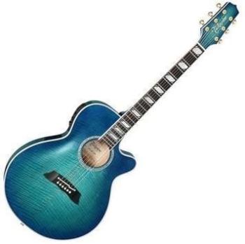 Takamine TSP178AC-SBB See Thru Blue Burst Elektroakustická kytara Jumbo