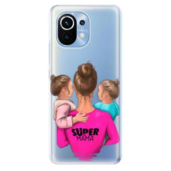 Odolné silikonové pouzdro iSaprio - Super Mama - Two Girls - Xiaomi Mi 11