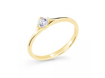 Cutie Jewellery Jemný prsten ze žlutého zlata Z6721-2957-10-X-1 59 mm