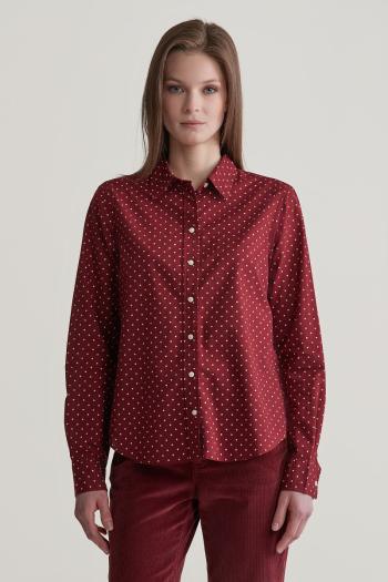 KOŠILE GANT REG DOT PRINT CTN VOILE SHIRT PLUMPED RED