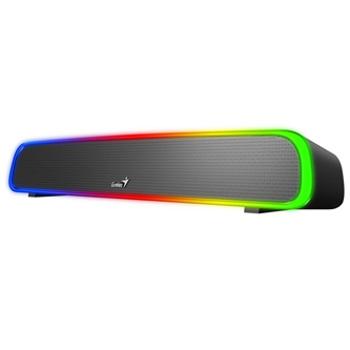 Genius SoundBar 200BT, 2.0, 4W, černý, regulace hlasitosti, podsvícené, 3,5 mm jack/ bluetooth, 120Hz-20kHz