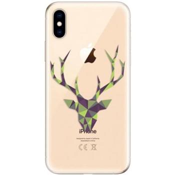 iSaprio Deer Green pro iPhone XS (deegre-TPU2_iXS)