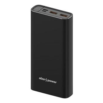 AlzaPower Metal 20000mAh Fast Charge + PD3.0 černá (APW-PBM20CFB)